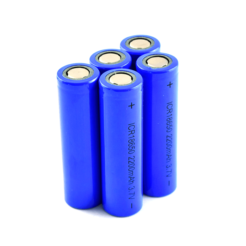 Rechargeable 3.7V 2200mAh lithium battery 18650 li ion cylindrical battery cell