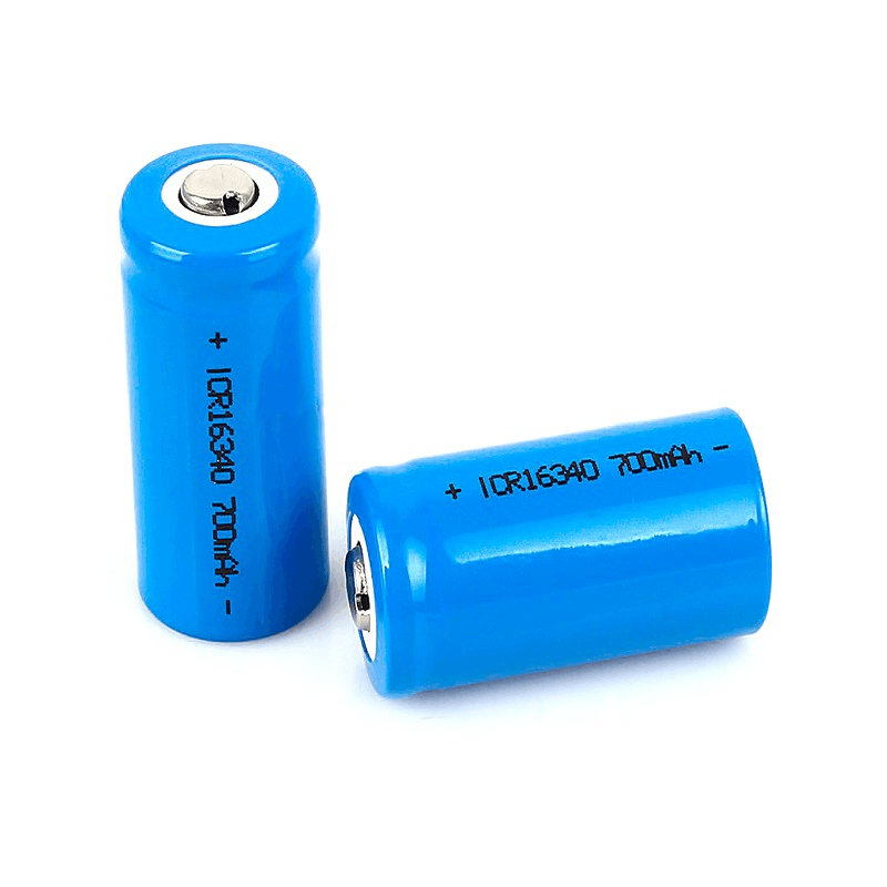 3.7V 700mah 16340 li-ion rechargeable cylindrical battery cell battery